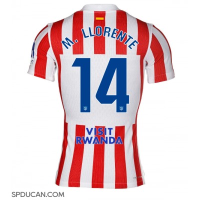 Muški Nogometni Dres Atletico Madrid Marcos Llorente #14 Domaci 2025-26 Kratak Rukav Muški Nogometni Dres Atletico Madrid Marcos Llorente #14 Domaci 2025-26 Kratak Rukav